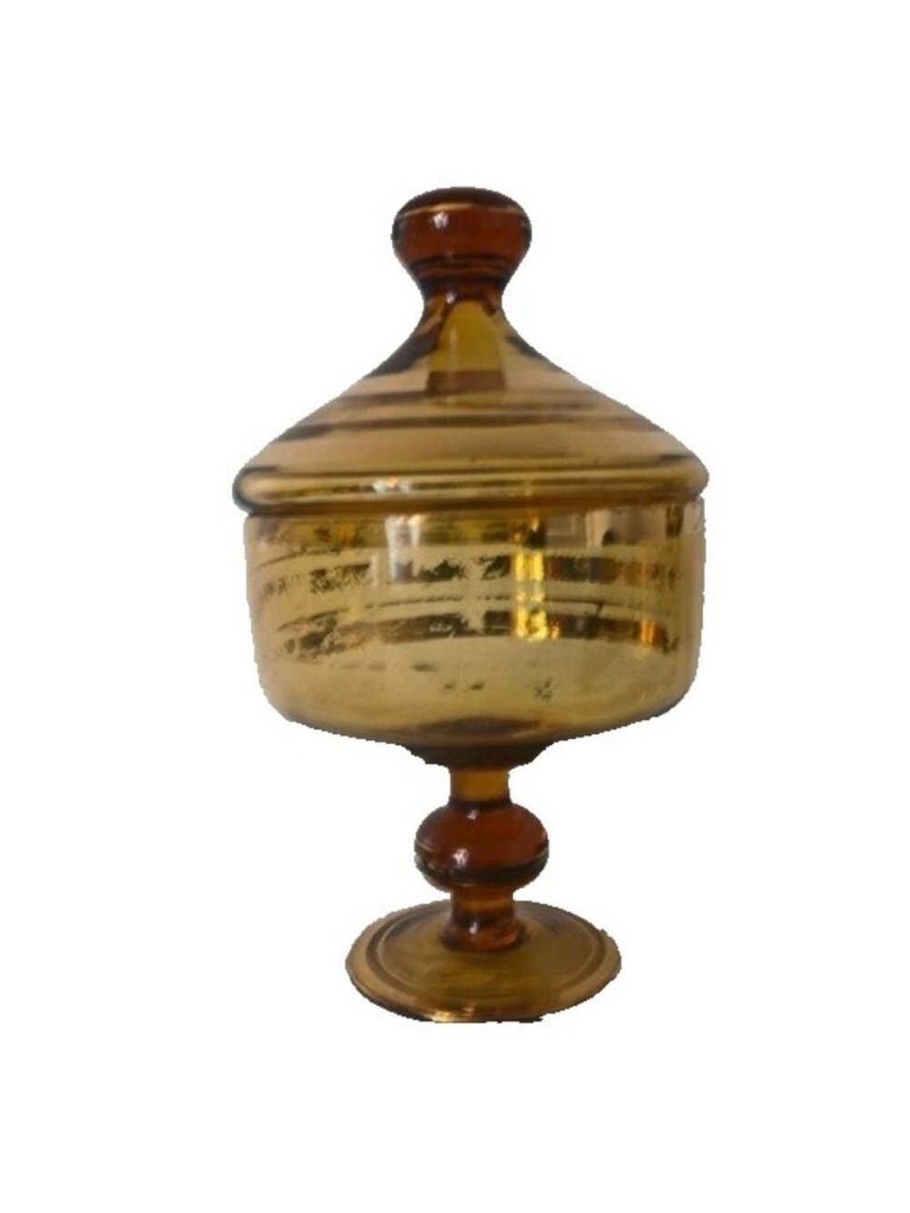 Vintage Appears to be Romanian Rose Glass covered dish.